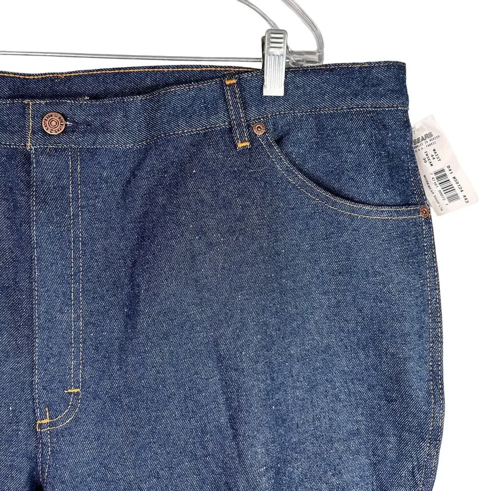 Sears Roebucks Deadstock Jeans Vintage 44 x 30 Boot Cut New